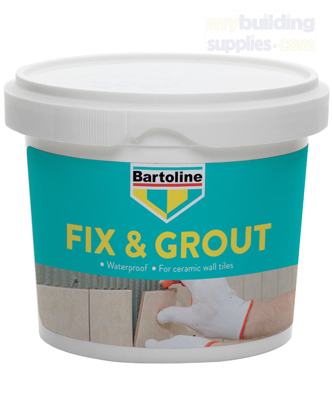 Bartoline Ready-To-Use Fix & Grout for Ceramic Wall Tiles - White, 500g, 1.5kg