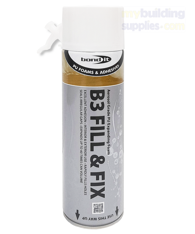 Bond It B3 Fill & Fix Aerosol Grade PU Expanding Foam - 500ml