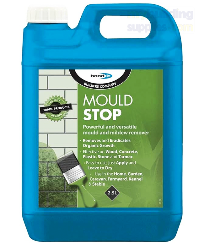 Bond It Mould Stop Powerful Mould Mildew Lichen Remover- Clear, 2.5L