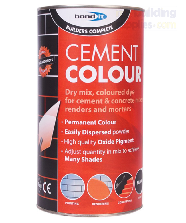 Bond It Powder Cement Dye Colouring 1kg Black, Brown, and Buff (Gold)