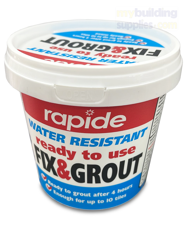 Rapide Water Resistant Ready to Use Fix & Grout Tub - 470g