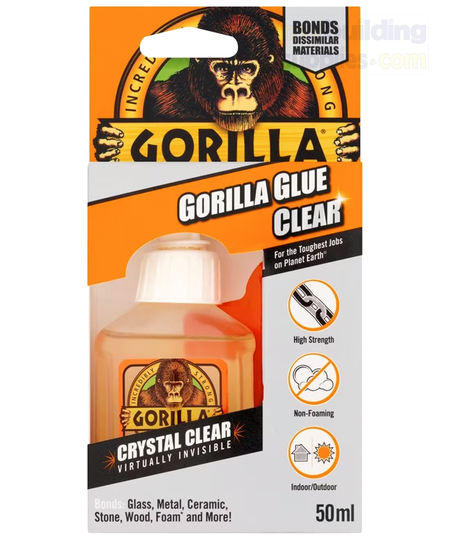 Gorilla 1244002 Glue Crystal Clear, 50ml