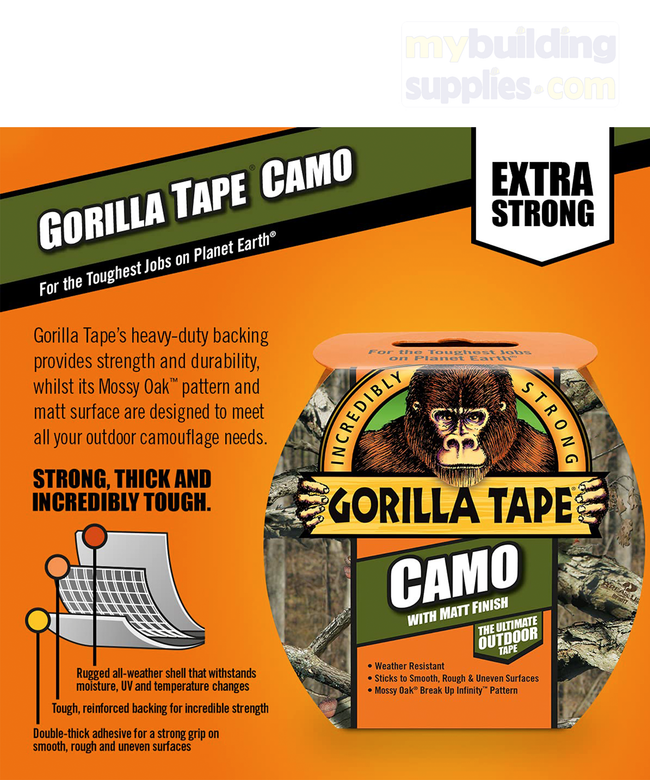 Gorilla Camo Cloth Tape - 48mm X 8m - 3044501