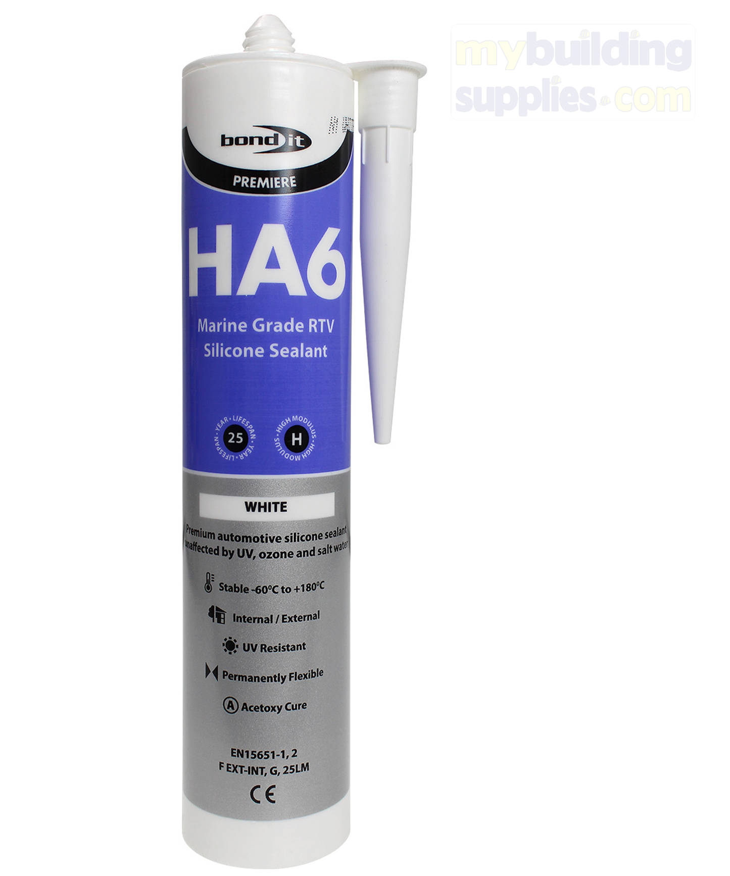 HA6 Marine Grade RTV Silicone Sealant - 300ml