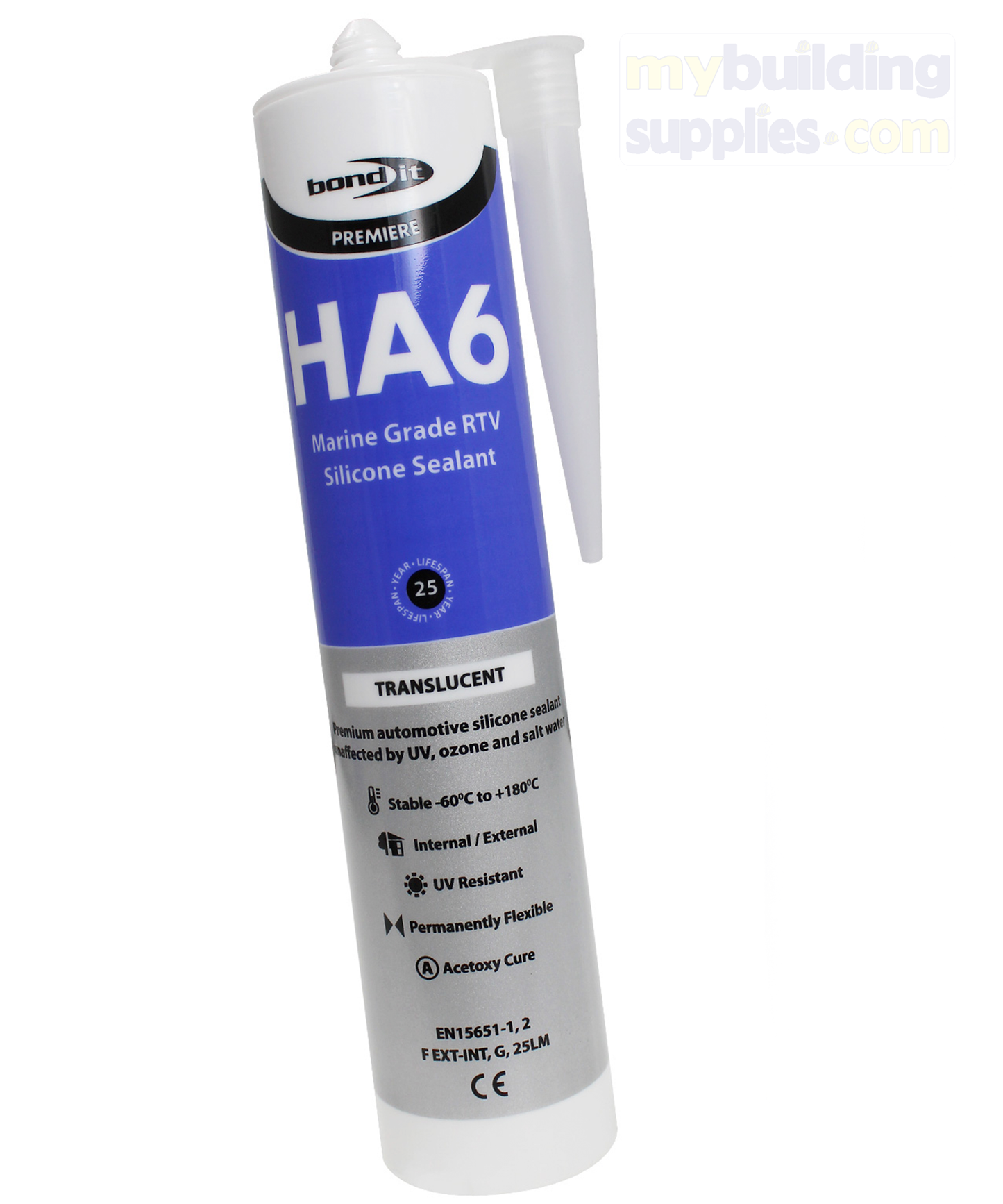 HA6 Marine Grade RTV Silicone Sealant - 300ml