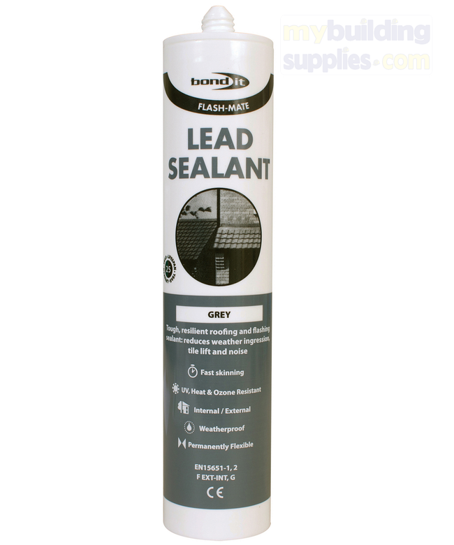 A fast skinning roofing sealant that reduces weather ingression, tile lift and noise. Tough, resilient and compatible with lead.