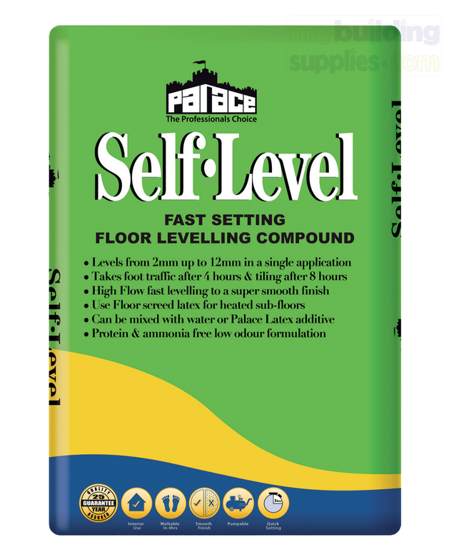 Palace Self Level Floor Levelling Compound 20kg - Grey