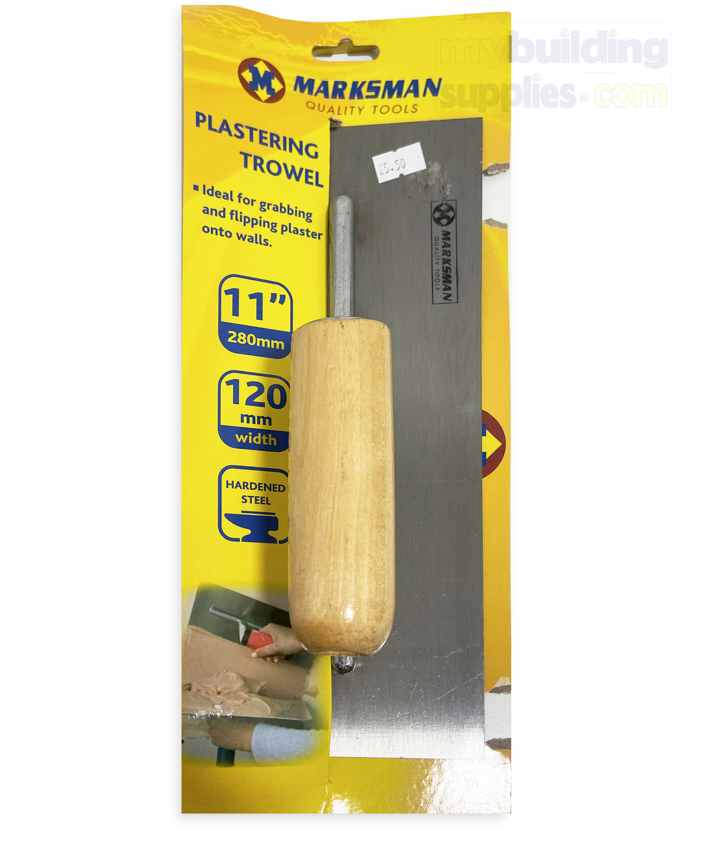 Plastering trowel 11" Wooden Handle