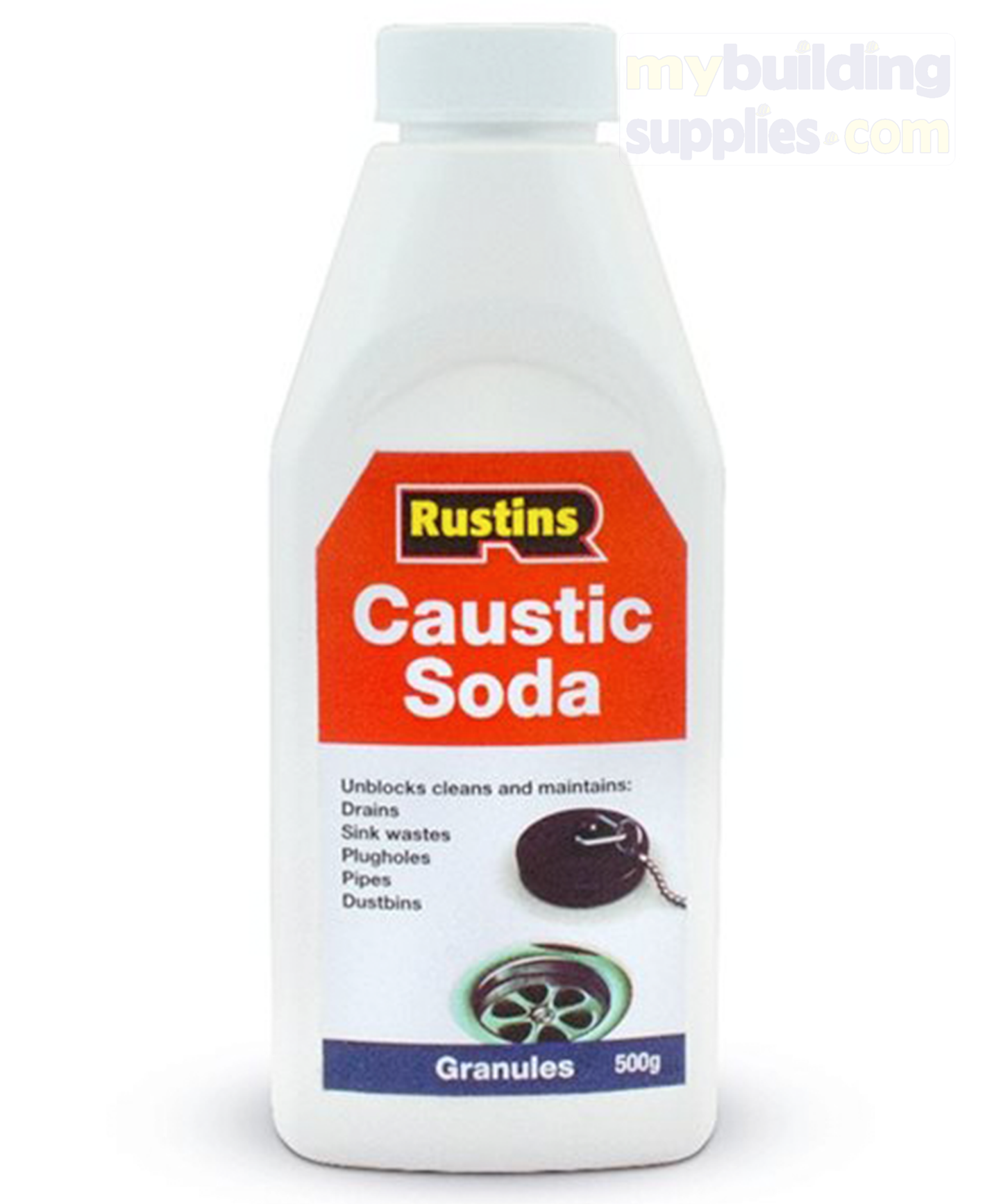 Rustins Caustic Soda Cleaner, 500g