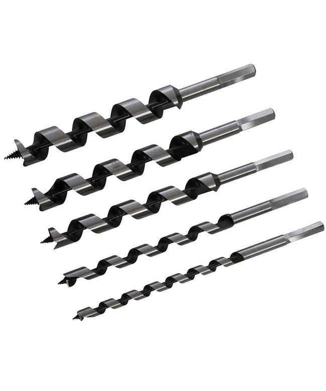 Wood Auger Drill Bits 5pc Set 10mm to 25mm 298528