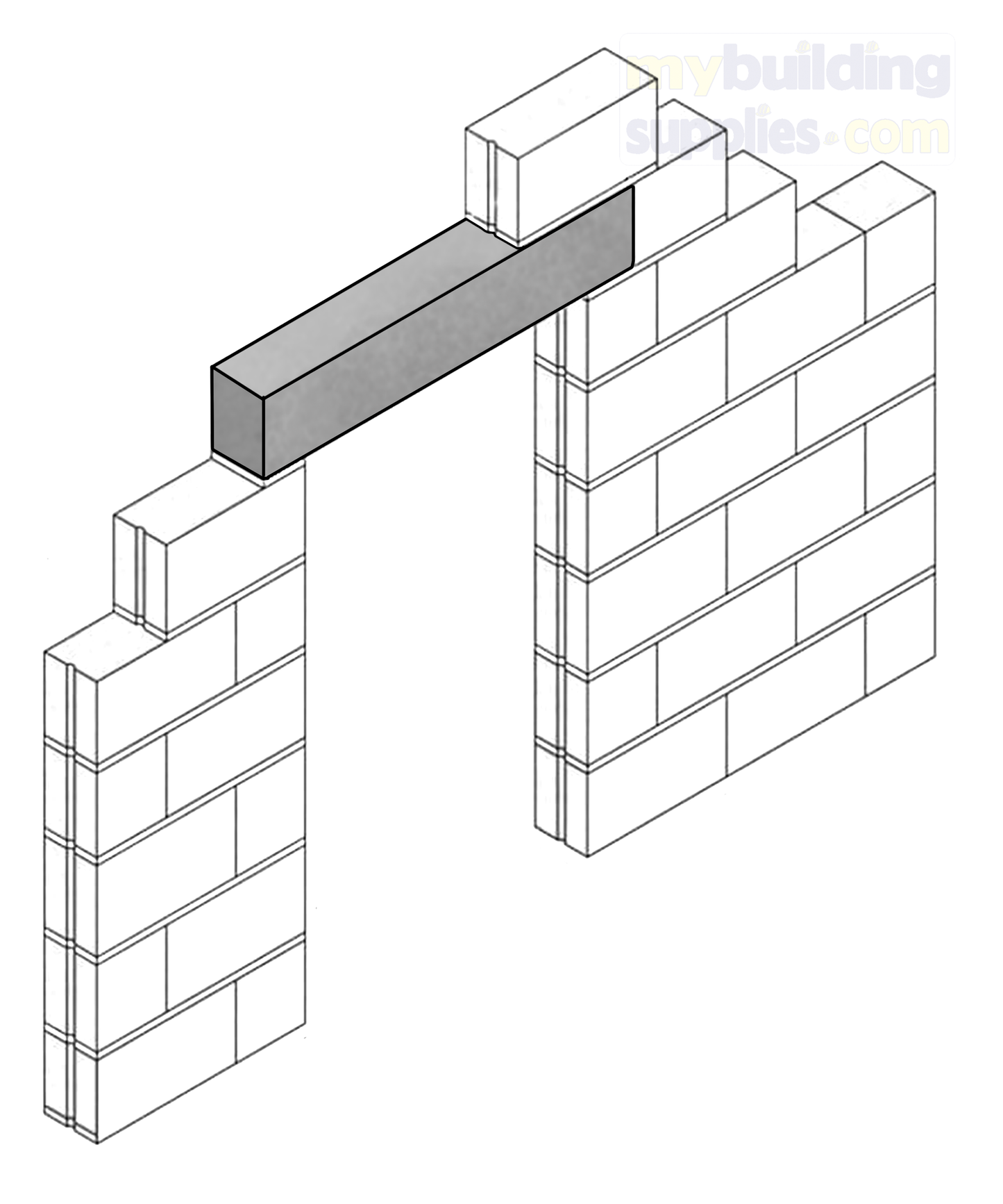 3.5ft Concrete Lintel