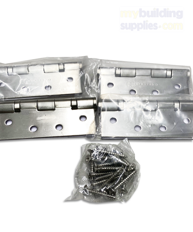 102 x 76 x 3mm Ball Bearing Hinge - 4 Pack