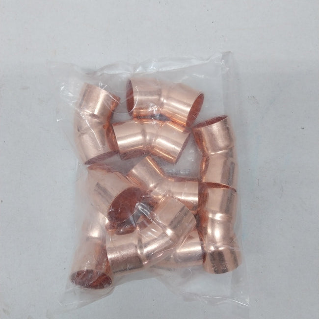 45 degree copper elbow 22mm