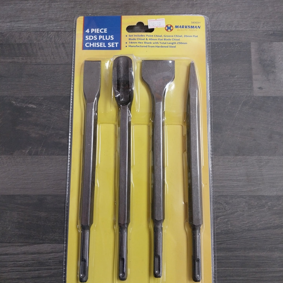 SDS Plus Chisel Set, 4 Piece