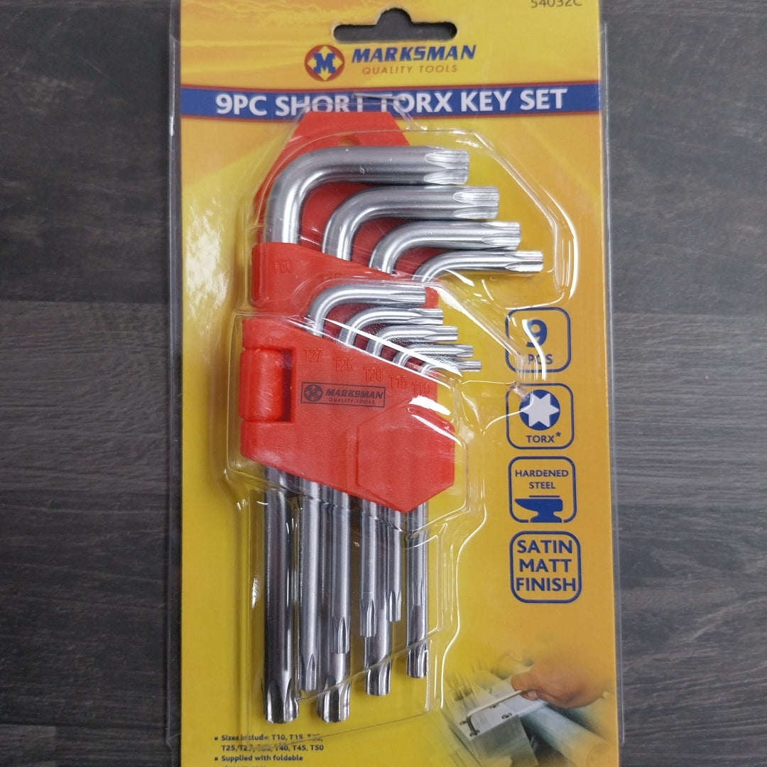 9Piece Short Torx Key Set