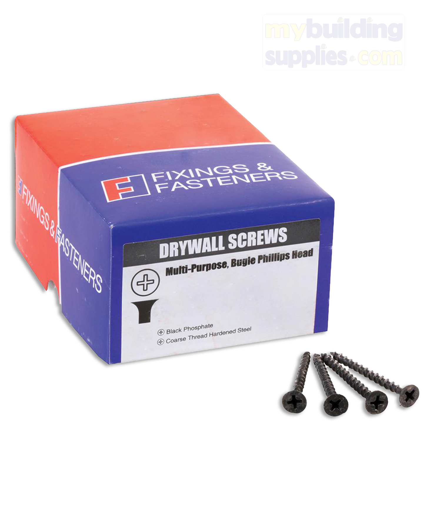 3.5mm x 42mm Black Drywall Screws - QTY 1000