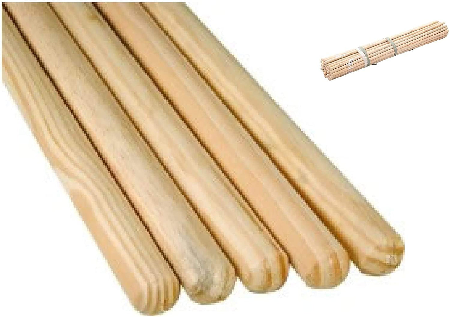 Natural Wood Brush Handle, for use with Brush Head