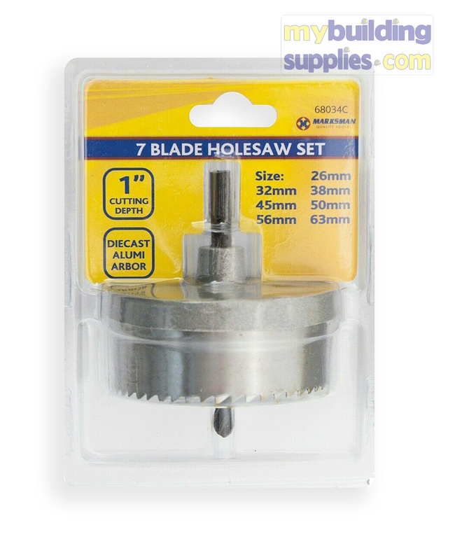 7 Blade Holesaw Set