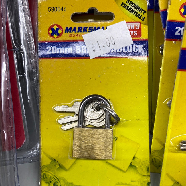 20mm brass padlock