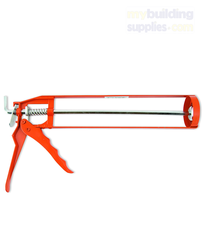 Skeleton Caulking Gun - Orange, 9" (230mm)