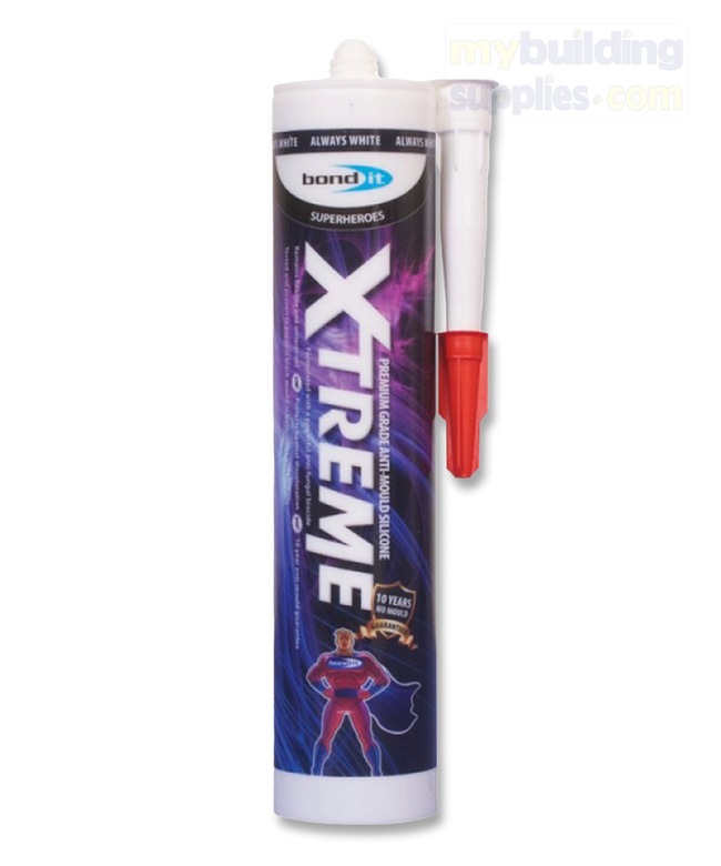 Bond It - Xtreme Always Anti-Mould White Silicone, 310ml