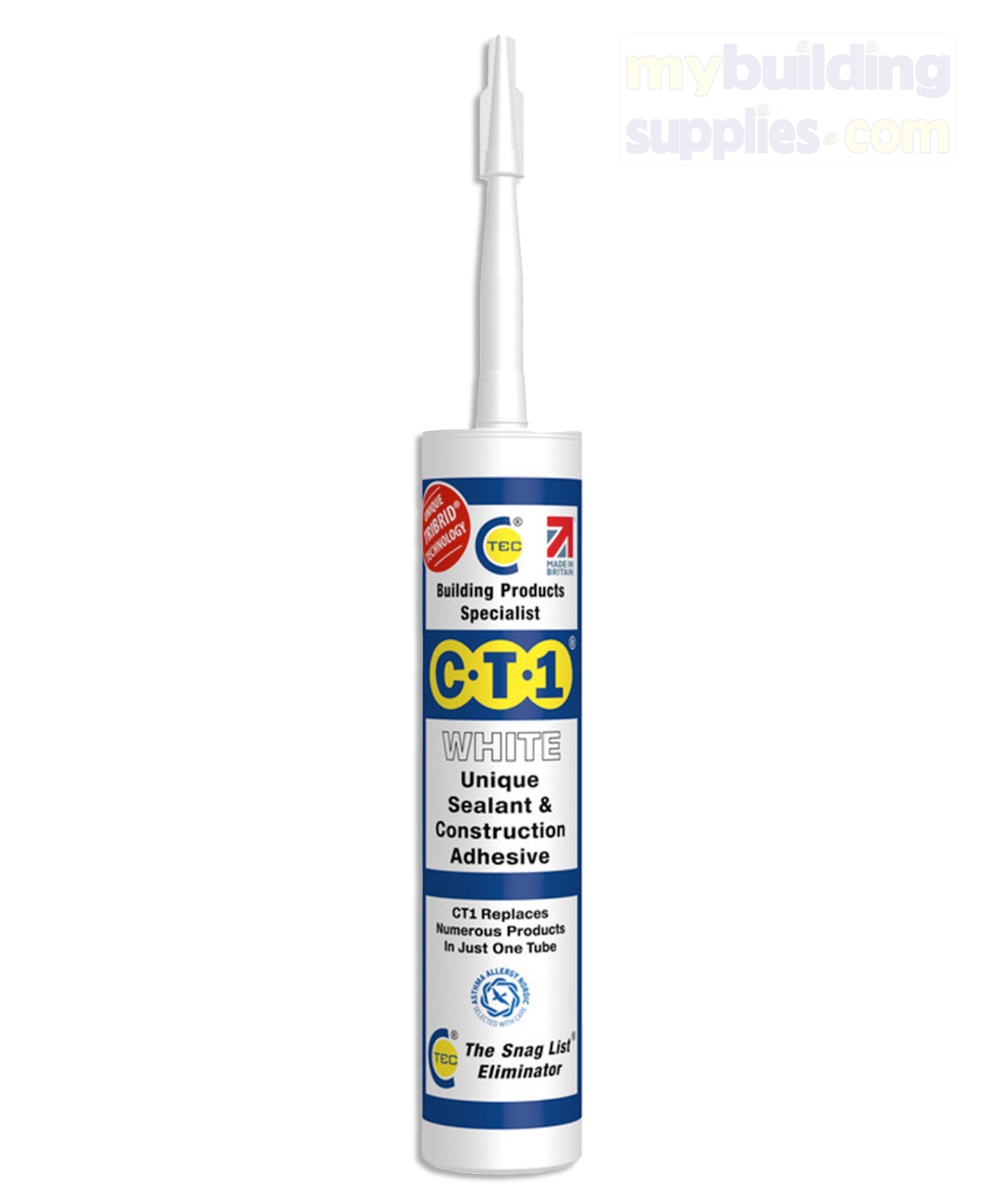 CT1 White Sealant & Construction Adhesive - 290ml