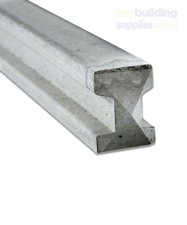 9ft Slotted Concrete Intermediate Fence Post