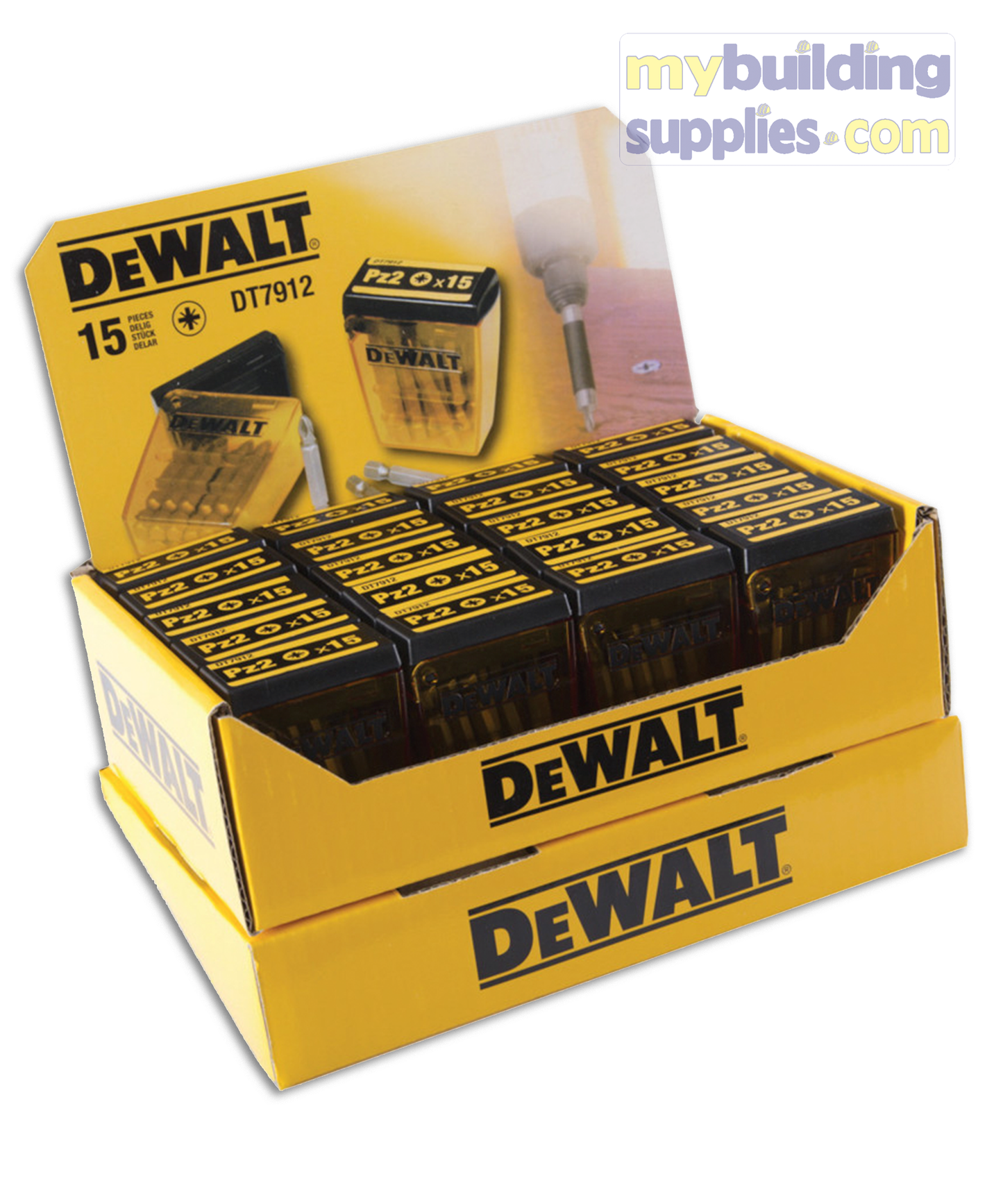 Dewalt Screw Bits 15Pc Box