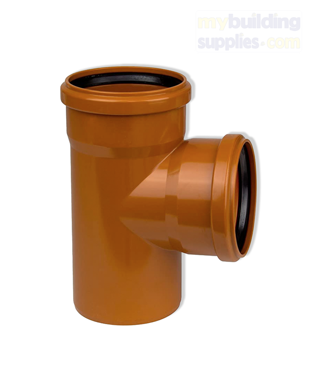 Double Pushfit Socket Underground Drainage Junction 110mm 87.5°