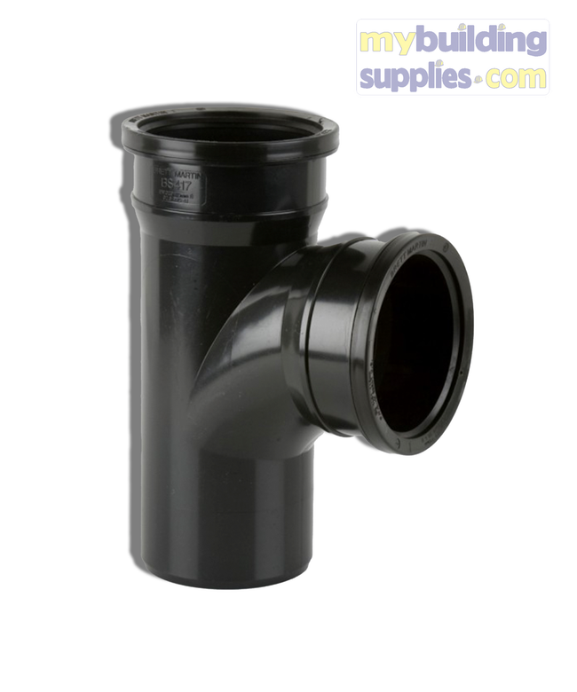 Double Pushfit Socket Underground Drainage Junction 110mm 87.5°