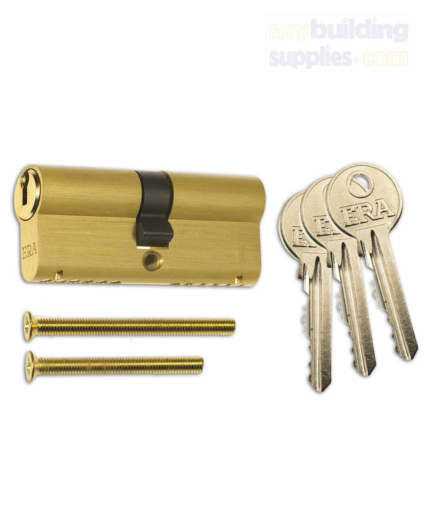 Eurospec 6 Pin Cylinder with 3 keys + Cylinder Fixing Screw