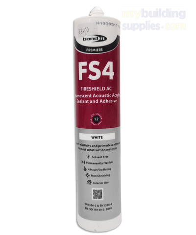 FS4 Fireshield AC Intumescent Acoustic Acrylic Sealant - White