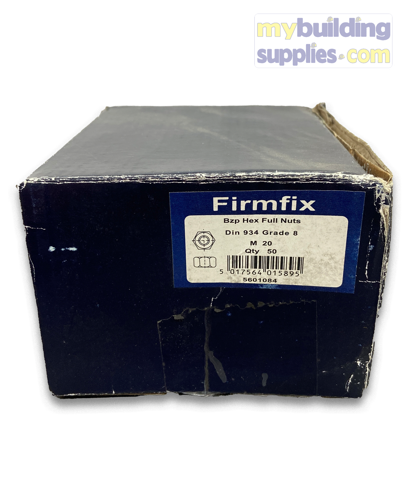 FirmFix BZB Hex Full Nut M20 Grade 8 - QTY 50