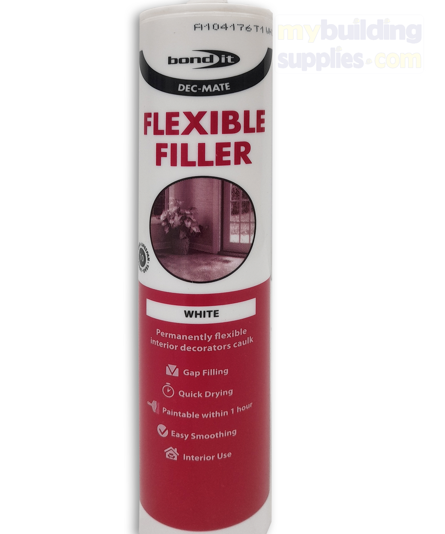 Bond-it Dec Mate Flexible Decorators Caulk - White, 300ml