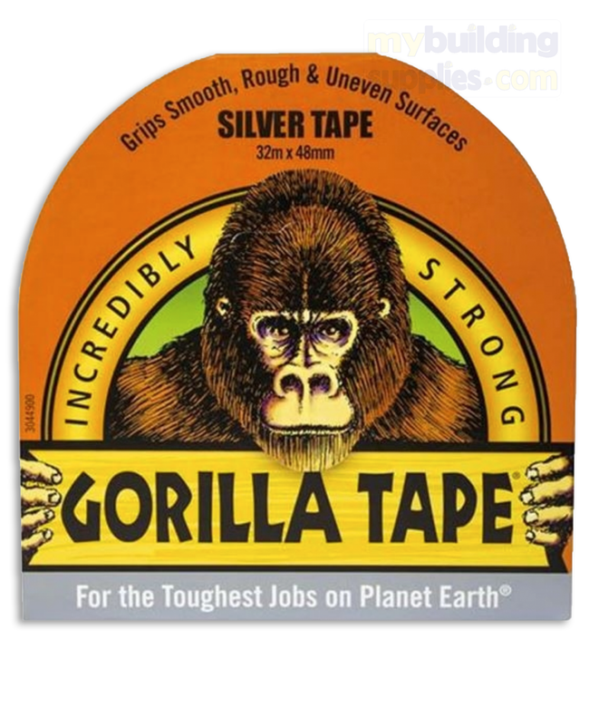 Gorilla Silver Tape 32m x 48mm - GRGSITAPE48