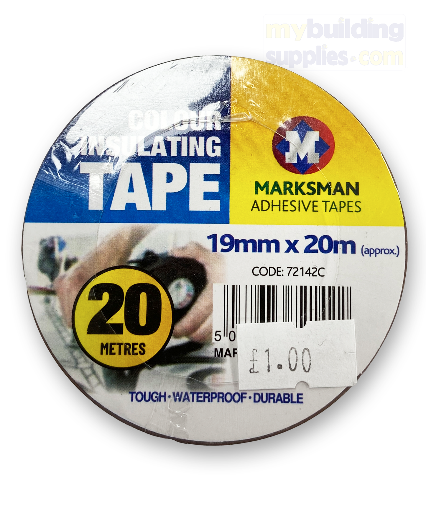 Marksman Coloured Insulation Tapes, 19mm x 20m