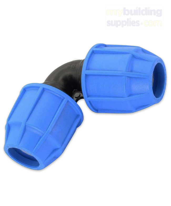 MDPE Elbow Blue 32mm