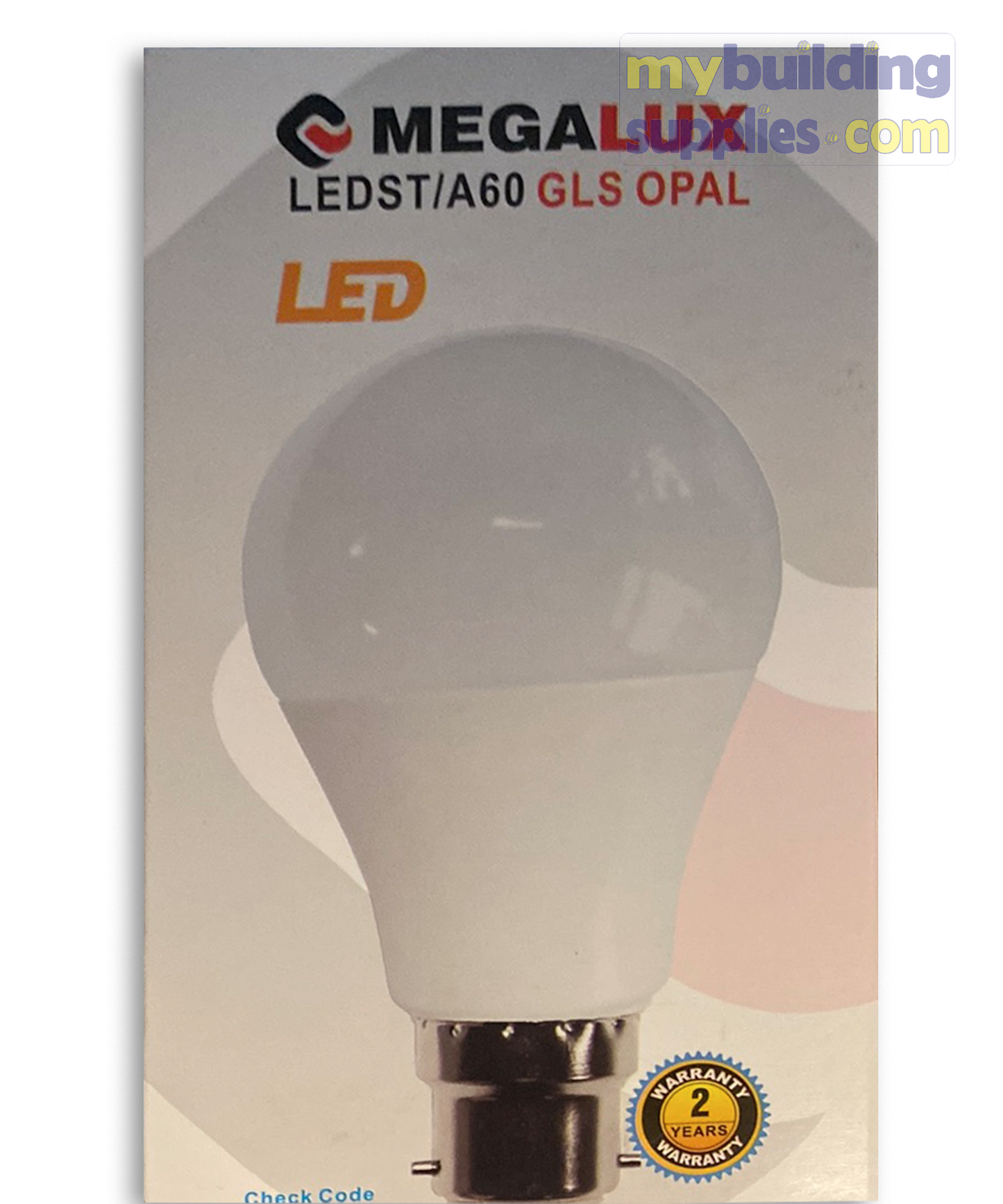 Megalux Led Lightbulb Bayonet 15w A60