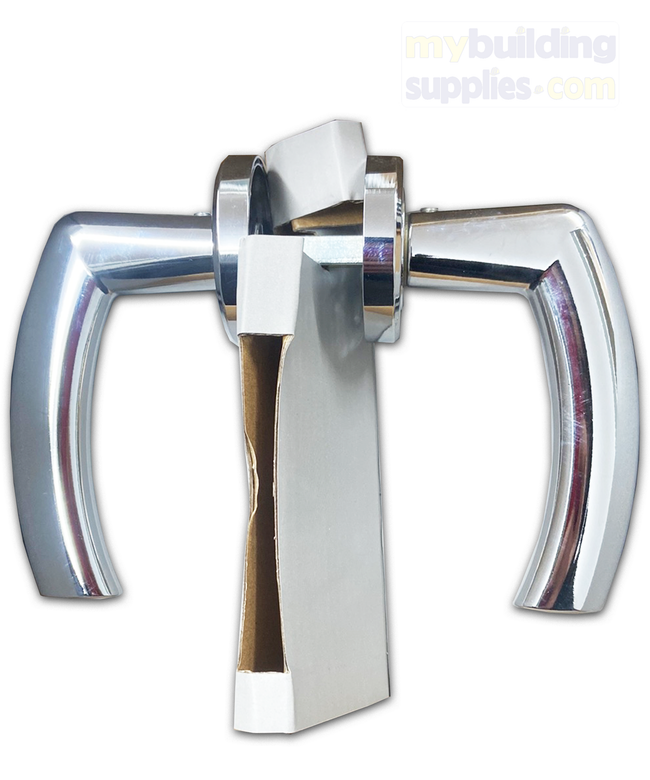 Polished Chrome Curved Door Handle