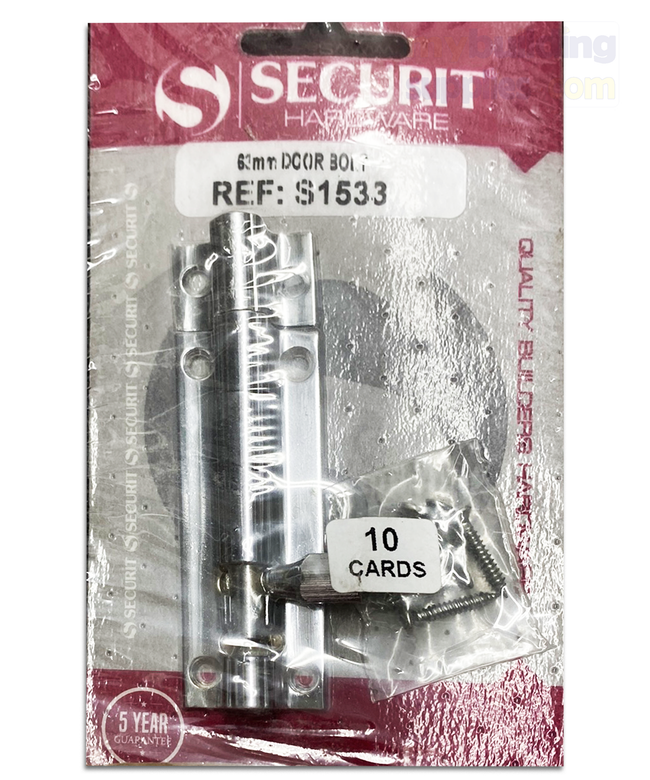 Securit Hardware Door Chrome Door Bolt