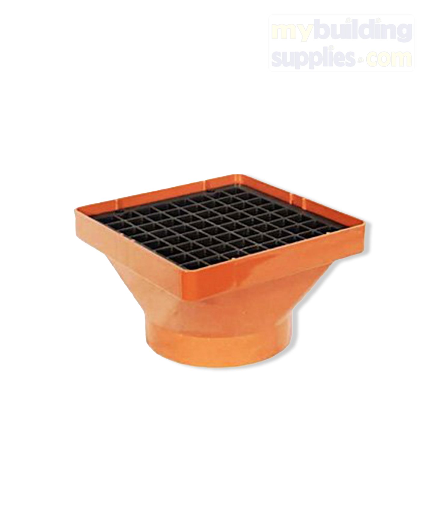 Square Hopper Socket End, Gully & Grid Underground 110mm