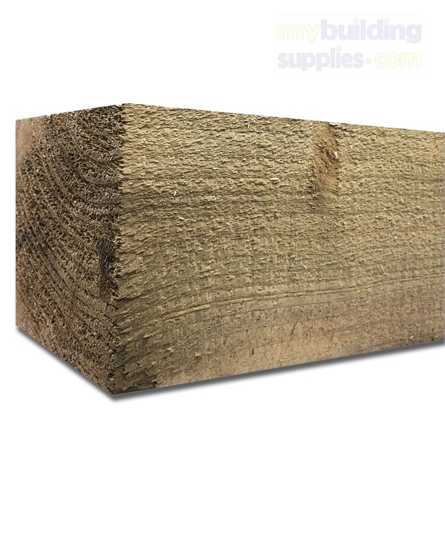 Treated Timber Posts - (4" X 4") - 100mm (H) x 100mm (W) -  8ft x 10ft x 12ft x 16ft (L)