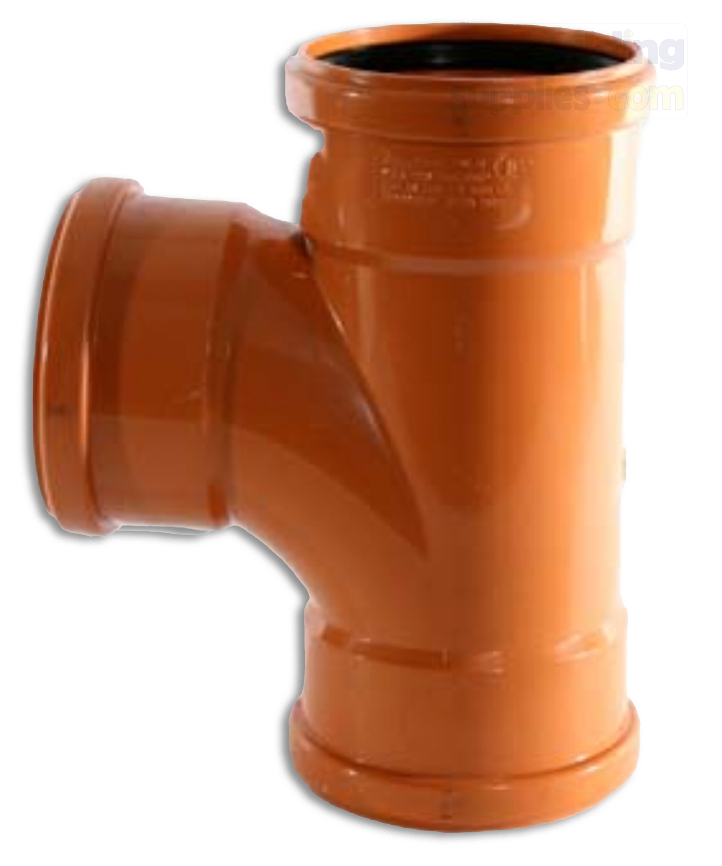 Triple Socket Underground Drainage Junction 110mm 87.5° 3m