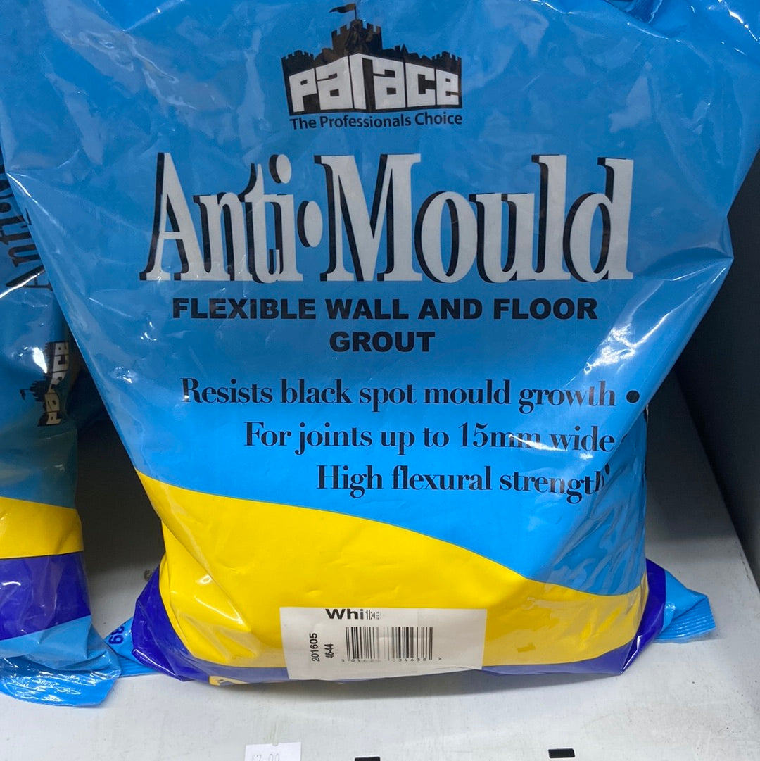 Palace Anti-Mould Flexible Wall and Floor Grout, 3kg - Available in 10 Colours