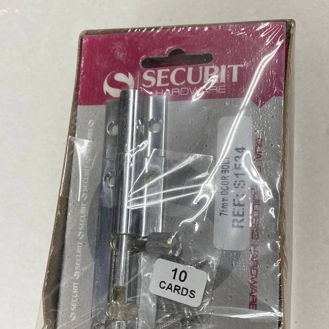 Securit Hardware Door Chrome Door Bolt