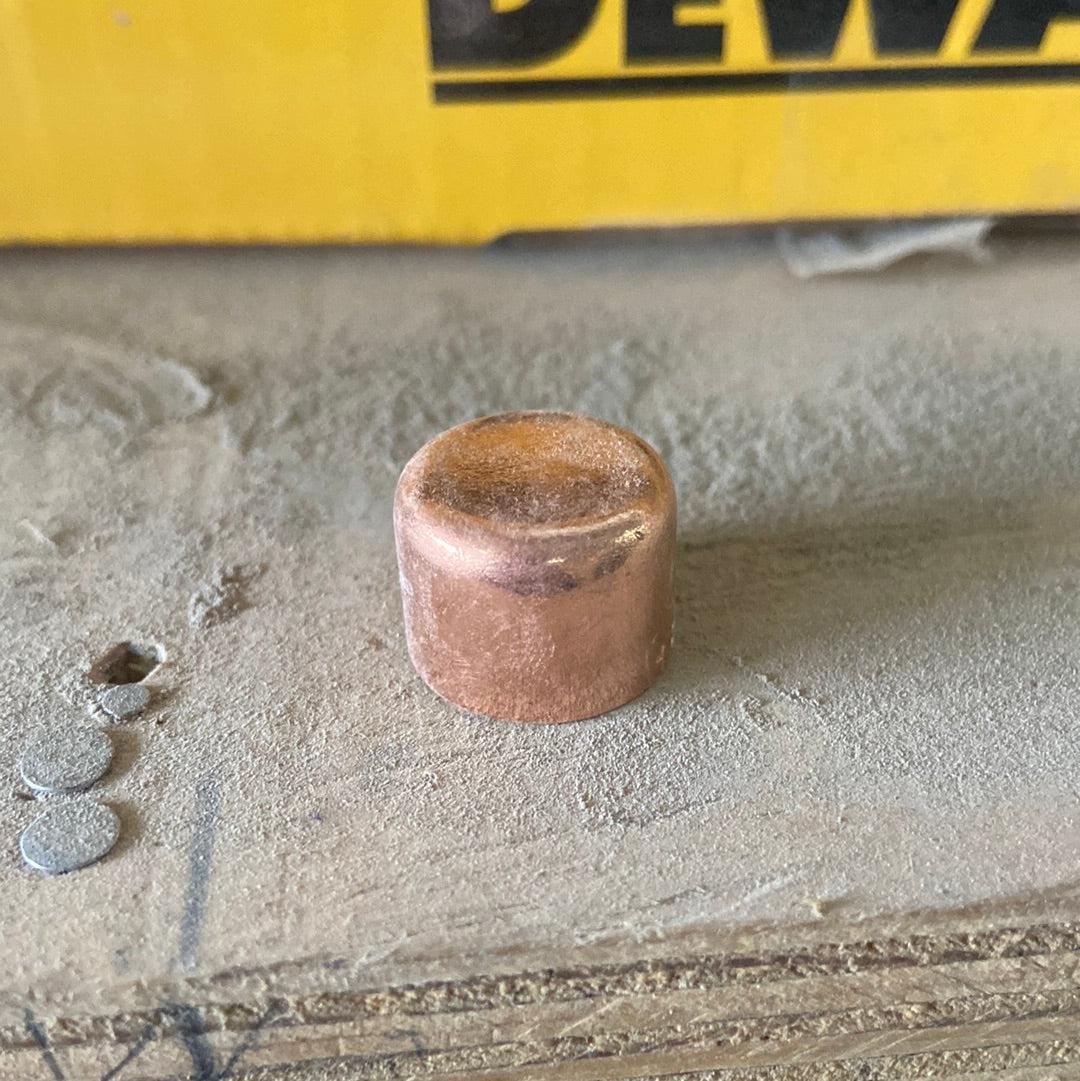 Copper Stop End 15mm