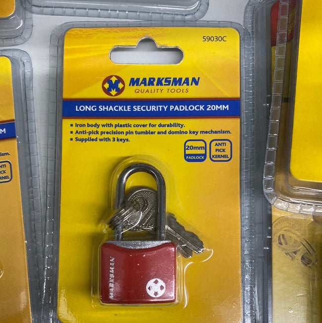 Long shackle security padlock 20mm